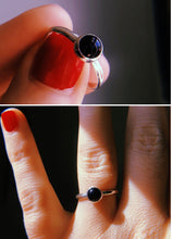 Load image into Gallery viewer, Black Onyx Ring • Single Band
