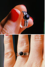 Load image into Gallery viewer, Black Onyx Ring • Double Band
