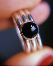 Load image into Gallery viewer, Black Onyx Ring • Tri Band
